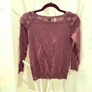 light purple sweater